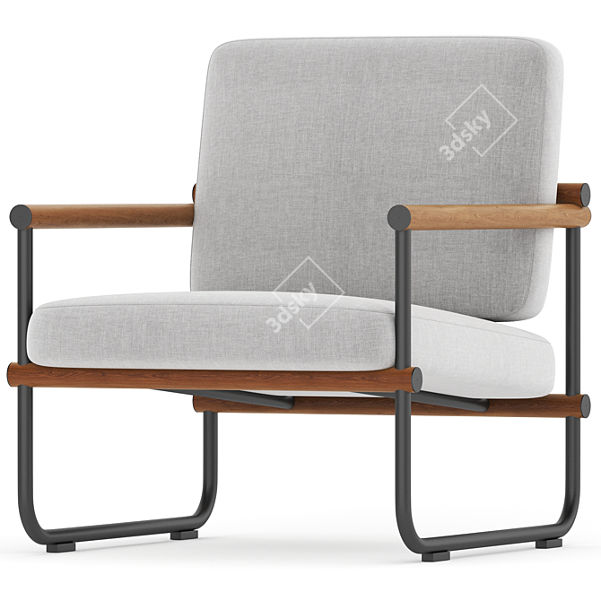 Modern Ross Chair 2017 Variant 3D model image 2