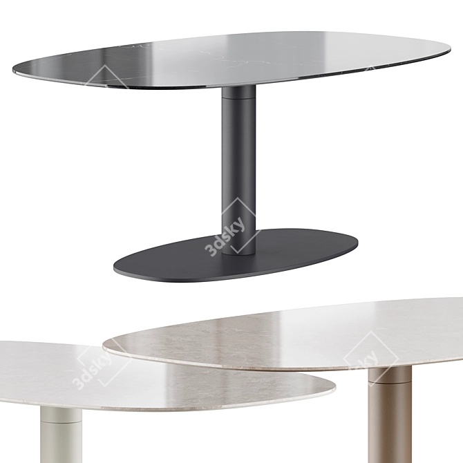 Luxury KEKKE Dining Table 3D model image 1