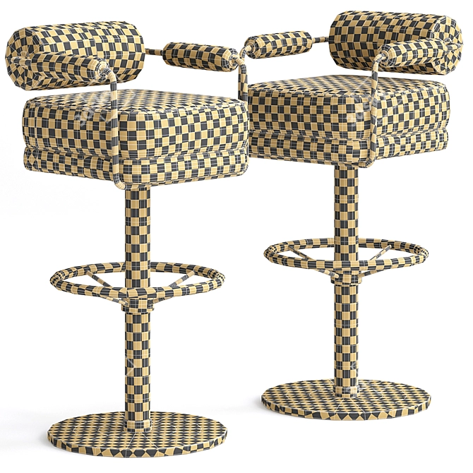 Realistic Anderson Bar Chair Model 3D model image 2