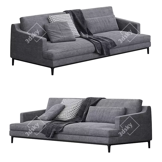Luxury Modern Poliform Bellport Sofa 3D model image 1