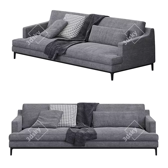 Luxury Modern Poliform Bellport Sofa 3D model image 2