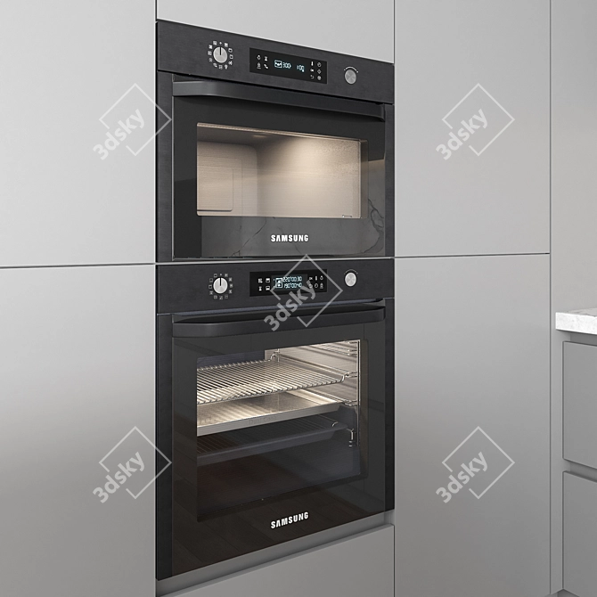 Contemporary Chef's Dream Kitchen 3D model image 6