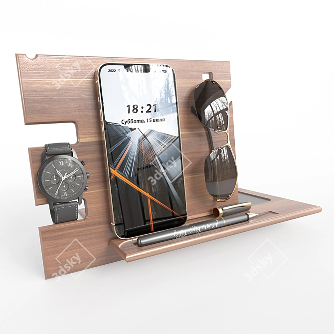 Corona Render 5 Watch Housing Stand 3D model image 2