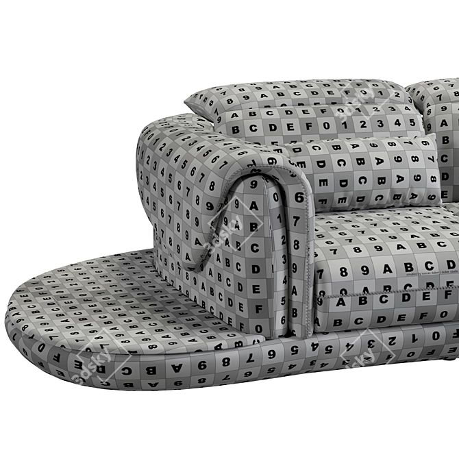 Adjustable Backrest Modern Sofa MA1772 3D model image 7