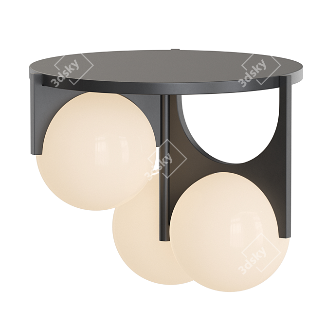 Frida Glass Globe Ceiling Lights 3D model image 2