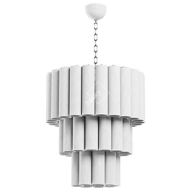 Tronchi Murano Glass Chandelier - TRN-876 3D model image 3