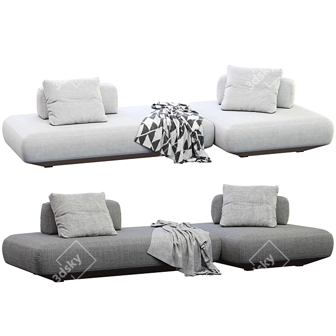 Modern Sofa Boca Tommy Premium 3D model image 2