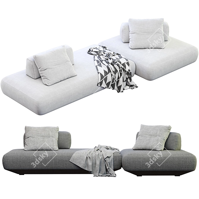 Modern Sofa Boca Tommy Premium 3D model image 4