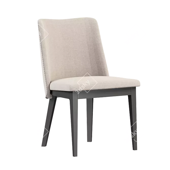 Elegant Ingrid Chair by DOMKAPA 3D model image 1