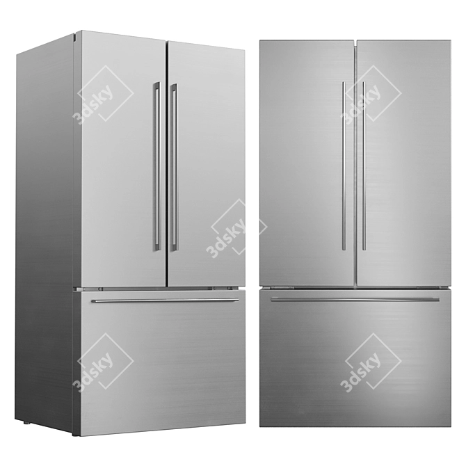 Gaggenau Silver Kitchen Appliance Set 3D model image 3