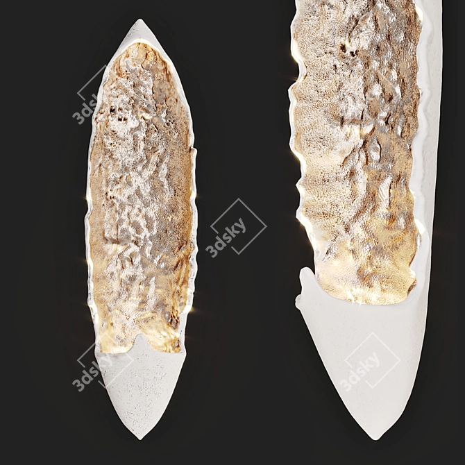 ROOK White Wall Lamp 36cm 3D model image 2