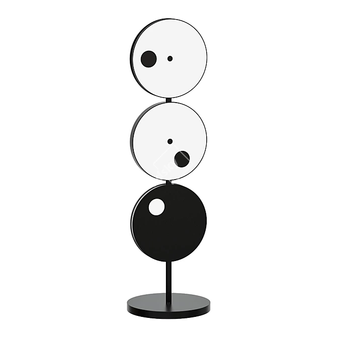 Modern Heliacal Art Floor Lamp 3D model image 1