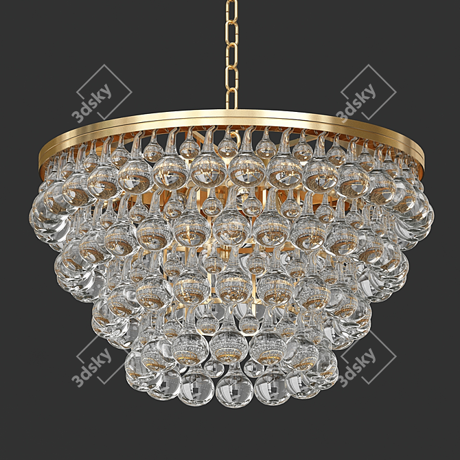 Luxury Eichholtz Chandeliers Collection 3D model image 3