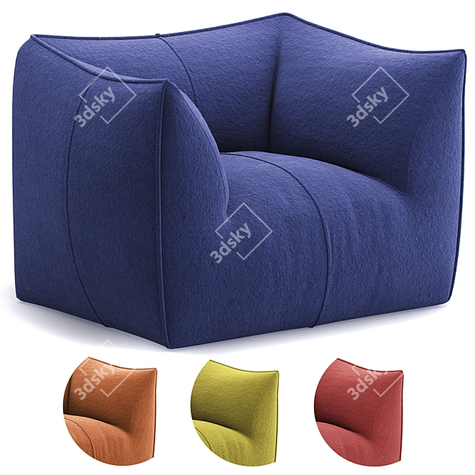 B&B Italia Unique Armchair Collection 3D model image 1