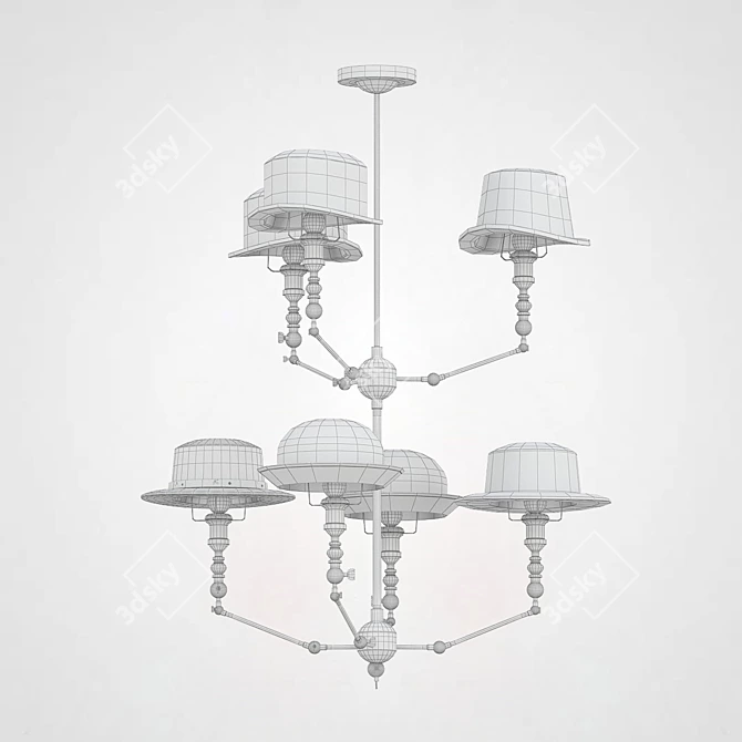 Darsey His Chandelier by ImperiumLoft 3D model image 3