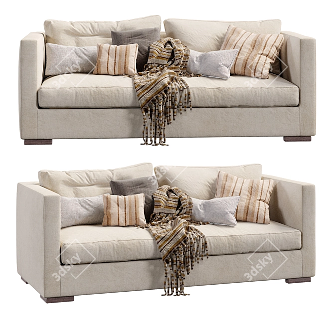 Contemporary Comfort Sofa Belmon 3D model image 7