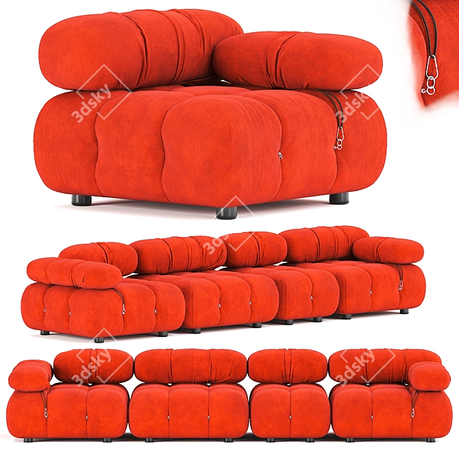 B&B Italia Camaleonda Sofa - Premium 3D Model 3D model image 1
