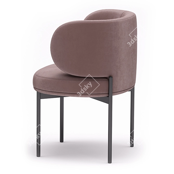 Gallotti&Radice Akiko Chair Collection 3D model image 3