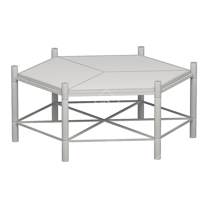 Chic Pendant Coffee Table Sets 3D model image 2