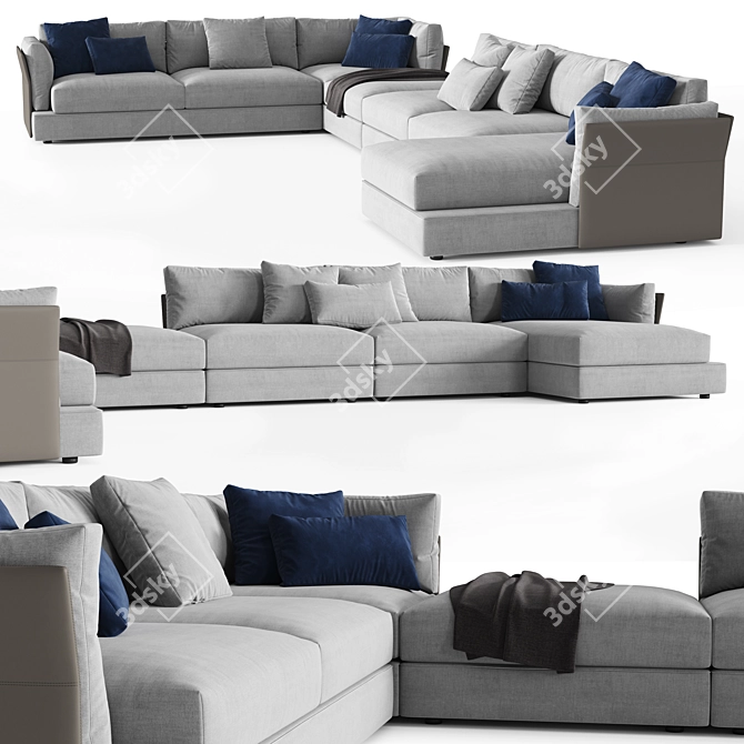 LEMA Groovy Sectional Sofa 3D model image 1