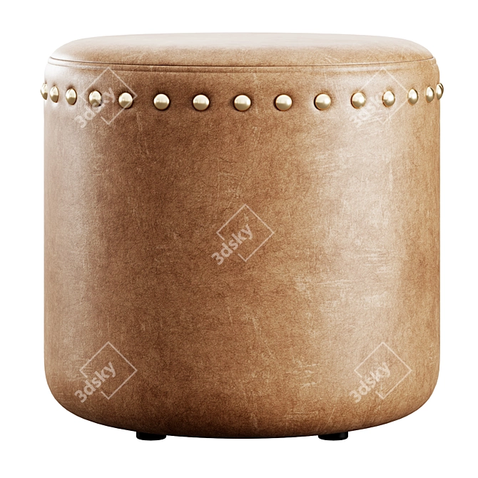 InRoom Designs Round Pouf 3D 3D model image 4