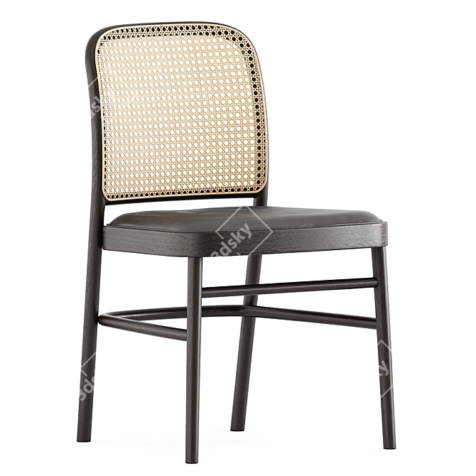 Timeandstyle Bent Chair: Elegant Design 3D model image 4
