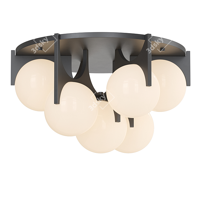 Frida Glass Globe Ceiling Chandelier 3D model image 1