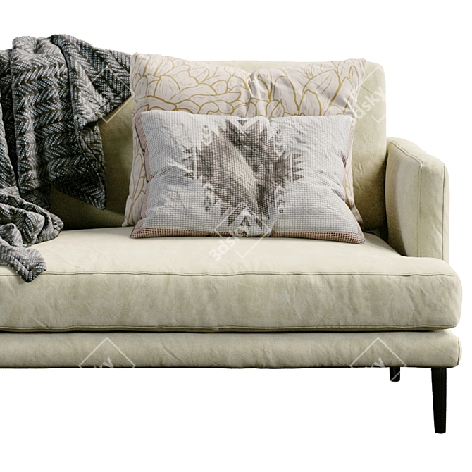 Elegant Bonaldo Paraiso Sofa  3D model image 4