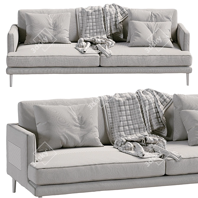 Elegant Bonaldo Paraiso Sofa  3D model image 7
