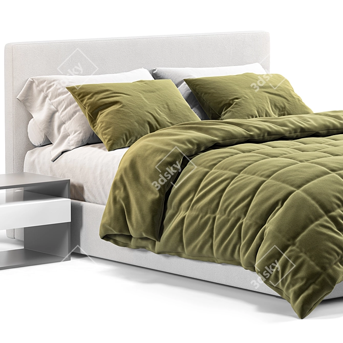 Luxury Lema Camille Bed Model 3D model image 2