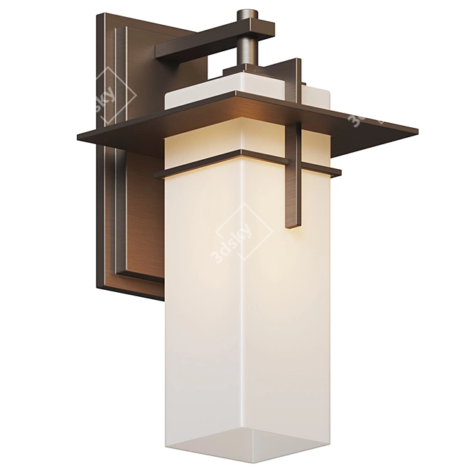 Outdoor Elegance With Caterham Wall Light 3D model image 4