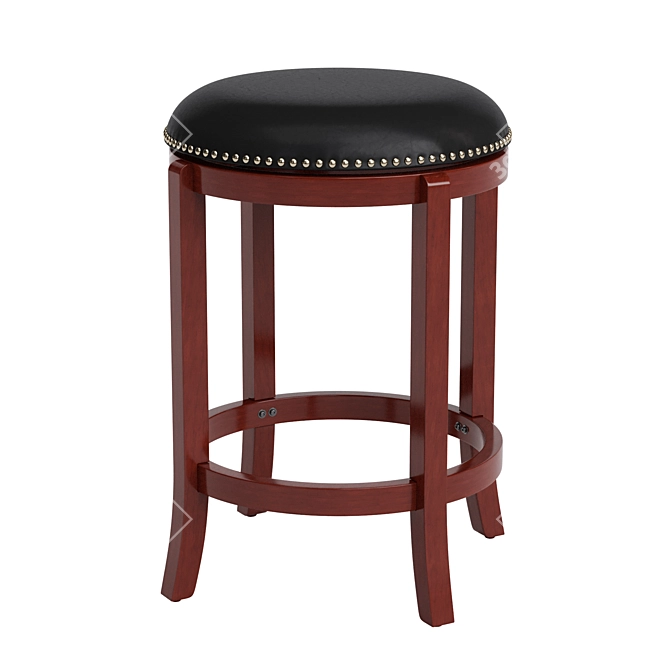 Flash Furniture Wooden Bar Stool 3D model image 4