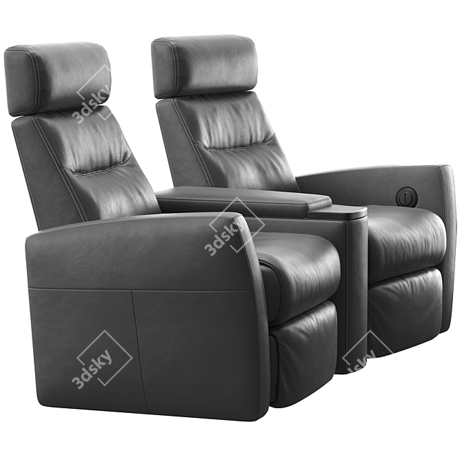 Divani Home Theater Armchair 3D model image 2