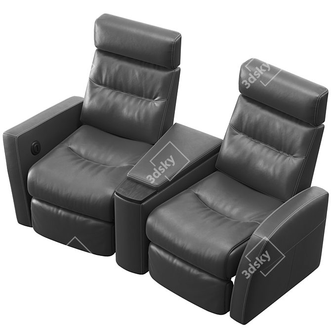 Divani Home Theater Armchair 3D model image 3