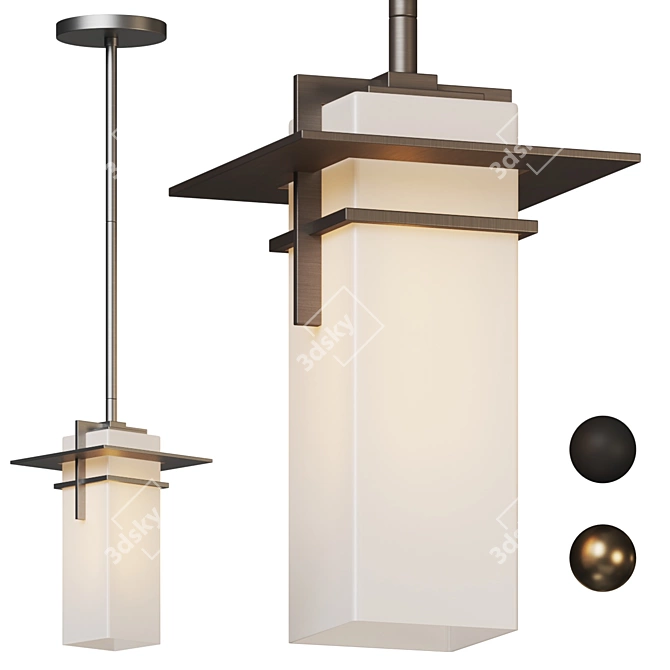 Modern Outdoor Pendant Light by Kichler 3D model image 1
