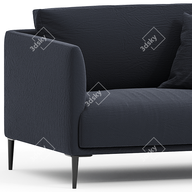 Vintage 2P Oscar Design Sofa 3D model image 2