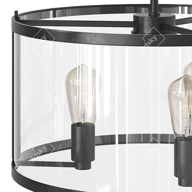 Safavieh Manlen Pendant Light 3D model image 2