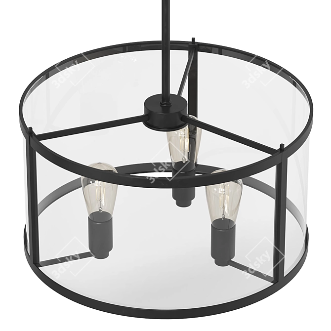 Safavieh Manlen Pendant Light 3D model image 3