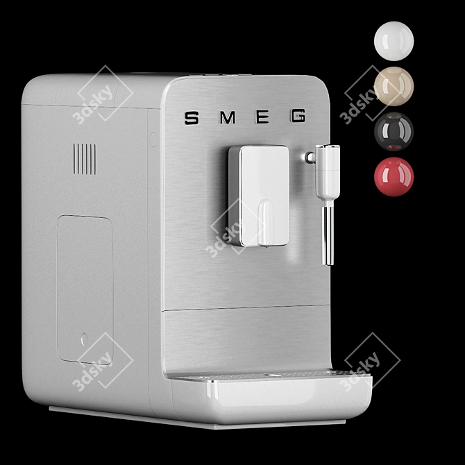 Elegant Smeg Coffee Machine Model 3D model image 8