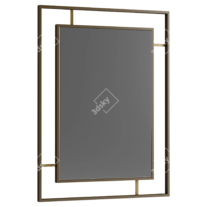 Sleek Urban Reflection: Plaza Mirror 3D model image 1