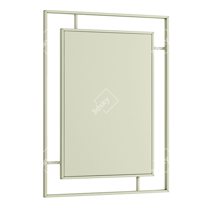 Sleek Urban Reflection: Plaza Mirror 3D model image 2