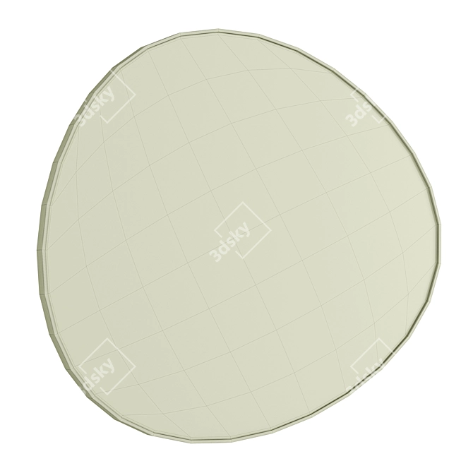 Vibrant Stem Mirror - Contemporary elegance 3D model image 2