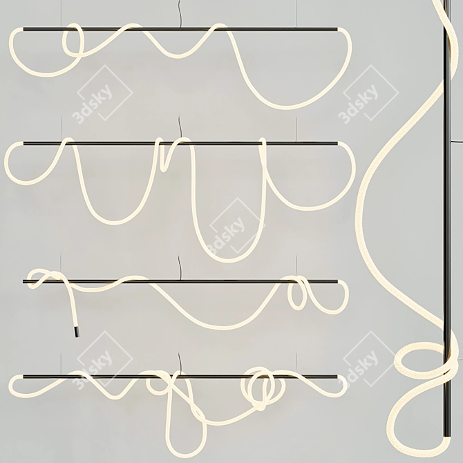 Linear Tracer Bar 8ft Lamp 3D model image 4