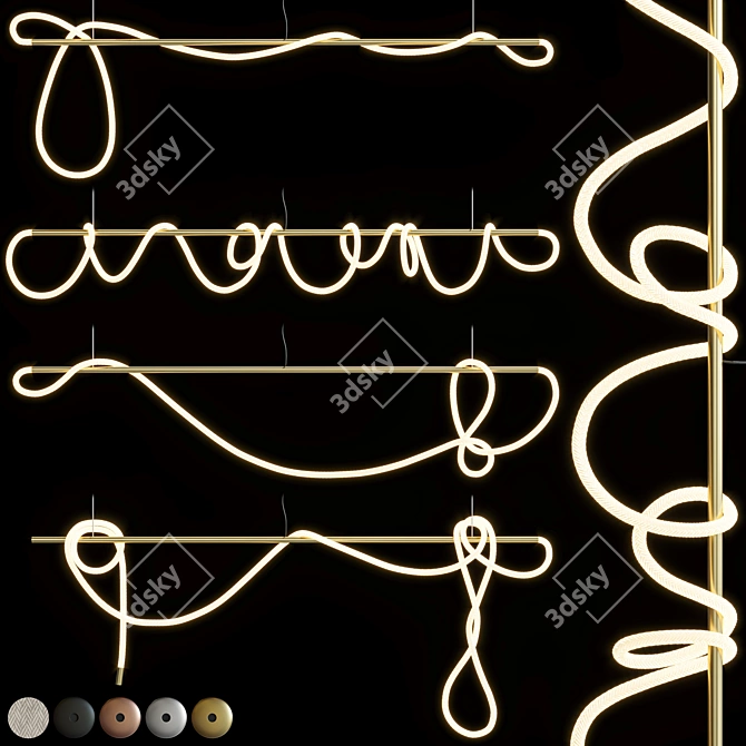 Illumina 8ft Light Tracer Bar 3D model image 1