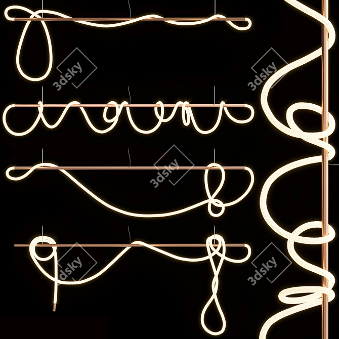 Illumina 8ft Light Tracer Bar 3D model image 3