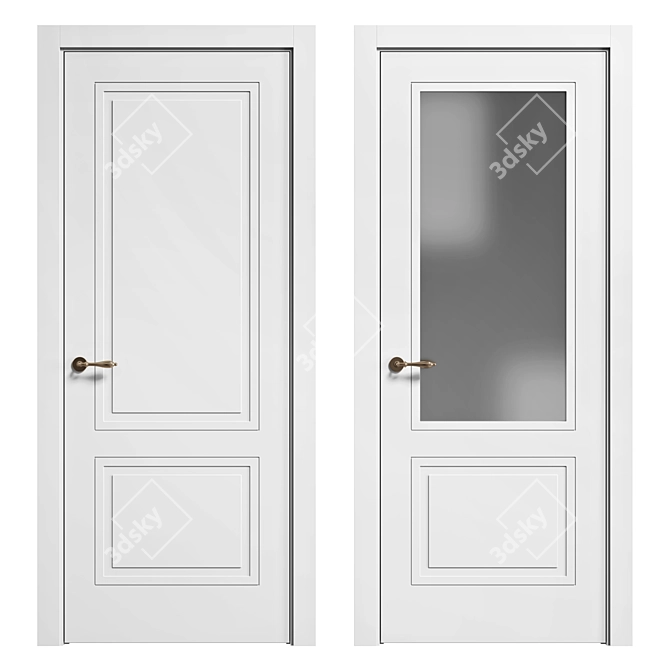 Contemporary DORIAN Doors VERONA 3D model image 1