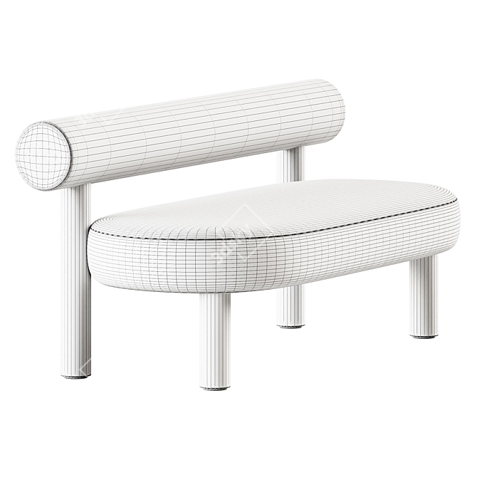 Modern Gropius CS1 Sofa: Noom 3D model image 3