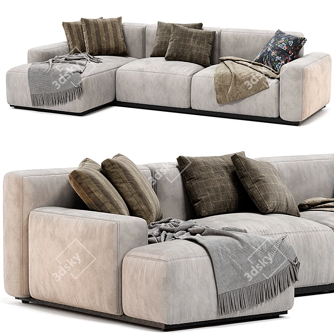 Modern Chaise Longue Sofa Model 3D model image 2