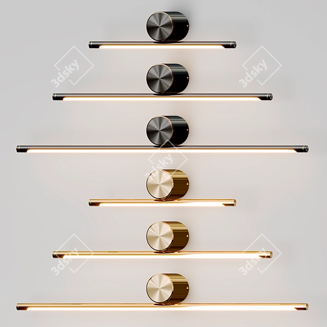Breeze Wall Metal Design Light 3D model image 1