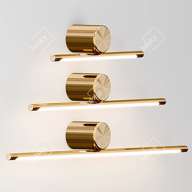 Breeze Wall Metal Design Light 3D model image 2
